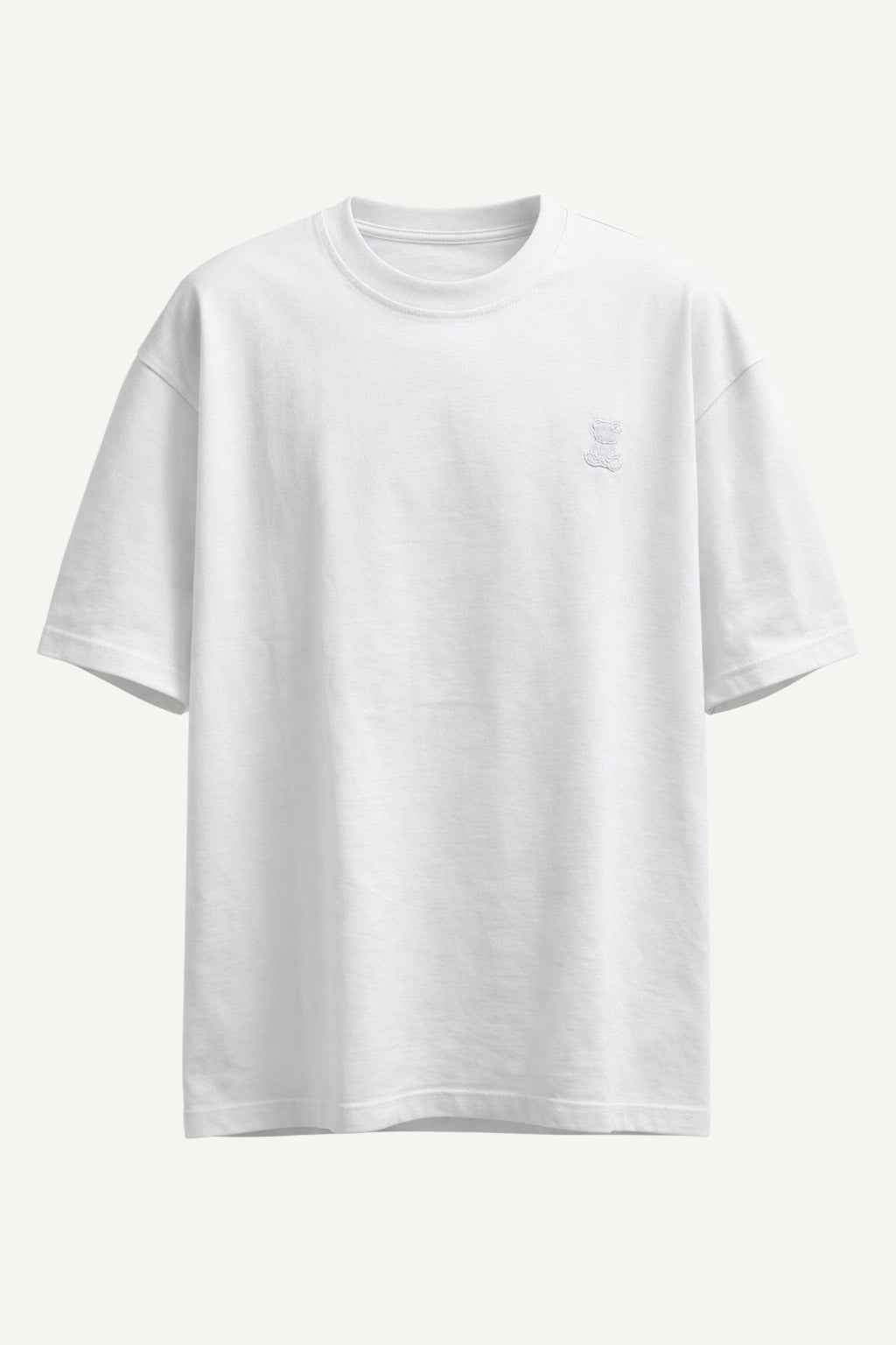 EVRLOOSE Essential Oversized Tee – White Bear