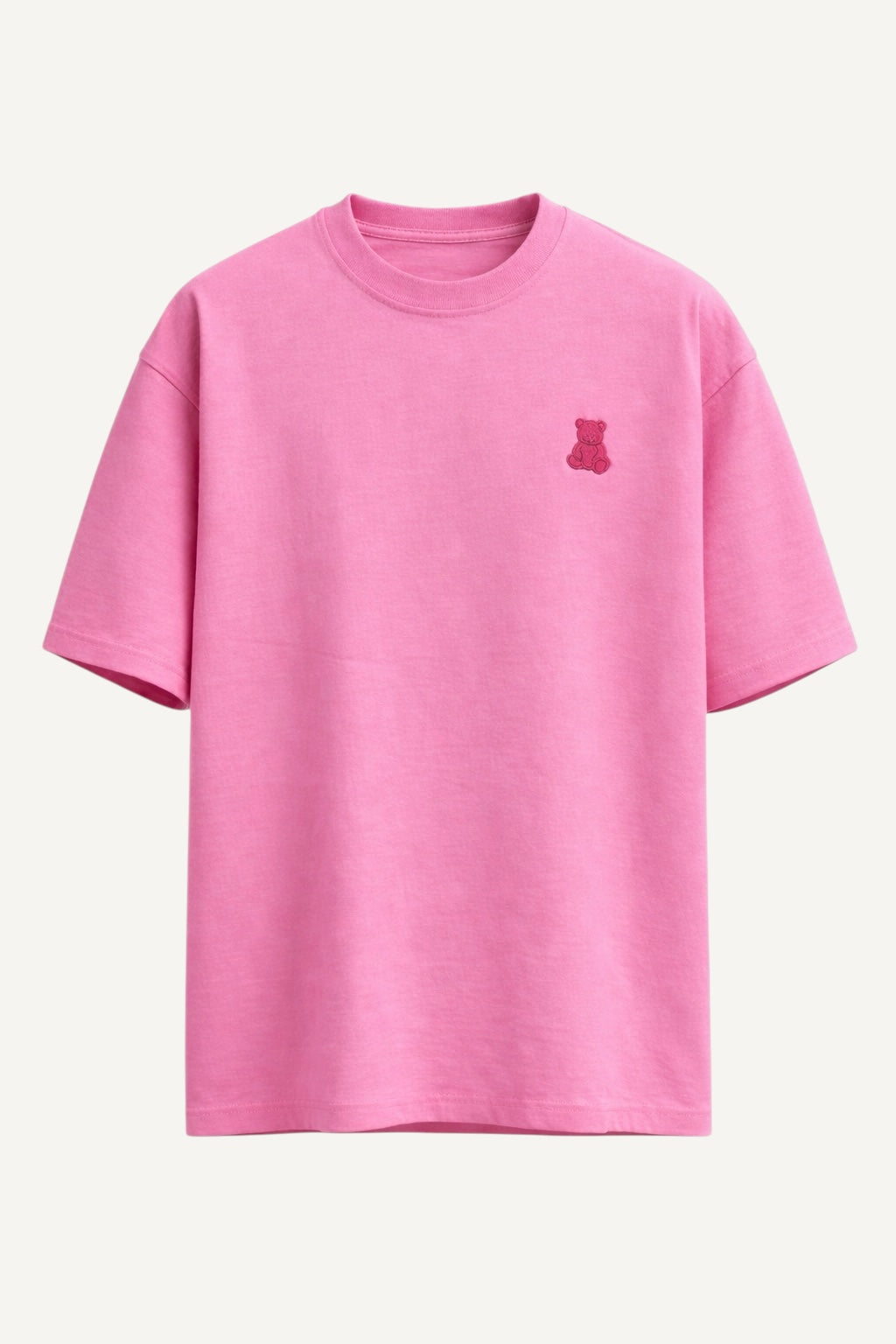 EVRLOOSE Essential Oversized Tee – Pink Bear